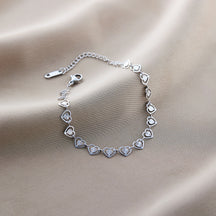 Warm Jian Does Not Fade Cross-border Hot-selling Titanium Steel Bracelet Women's Five-leaf Clover with Diamonds Ins Wind Personality 18K Vacuum Plating