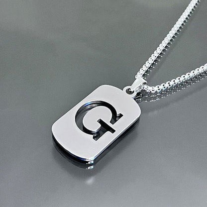 Hot-selling High-end Hollow Letter Titanium Steel Necklace Men's and Women's Clothing Stainless Steel Accessories Niche Jewelry Wholesale