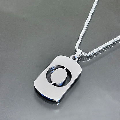 Hot-selling High-end Hollow Letter Titanium Steel Necklace Men's and Women's Clothing Stainless Steel Accessories Niche Jewelry Wholesale