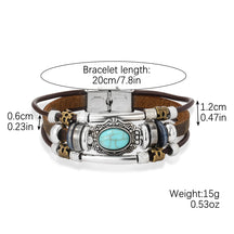 Special Foreign Trade Europe and The United States Popular Beaded Bracelet Women's Set Bohemian Ethnic Style Turquoise Bracelet