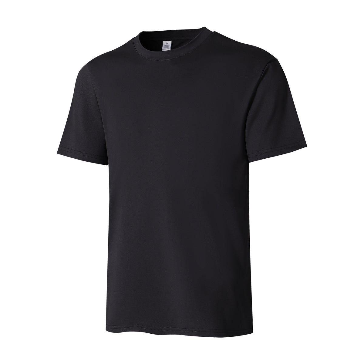 Cross-border Special European Size Quick-drying Round Neck Short-sleeved T-shirt for Men and Women Foreign Trade TikTok Polyester Ammonia Elastic Short T Wholesale