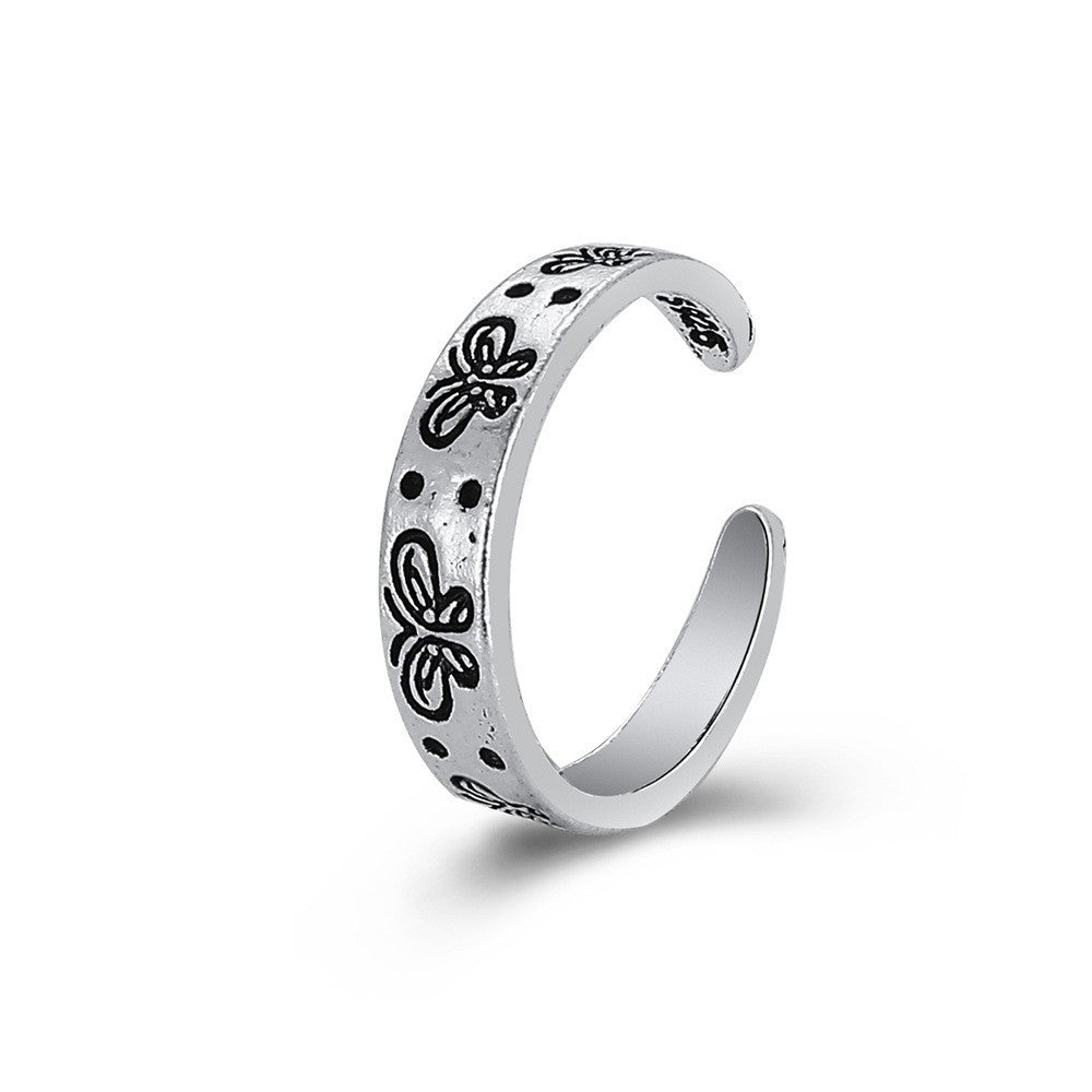 Hot-selling Micro-inlaid Zircon Wrapped Snake Ring Women's Niche Design Sense Fashion Personality Index Finger Ring