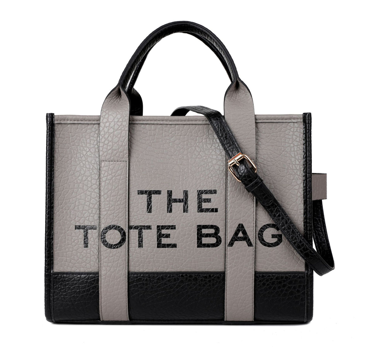 Foreign Trade Cross-border Double-color PU Letter Tote Bag, Fashionable and Versatile Women's Shoulder Messenger Bag Going Out Handbag