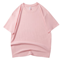 210G Pure Cotton T-shirt Round Neck Solid Color Men's and Women's Same Bottoming Shirt Half-sleeved Spot Short-sleeved T-shirt Casual Summer