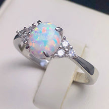 Ring Popular Hot Selling European and American Rings Female Opal Ring Wholesale