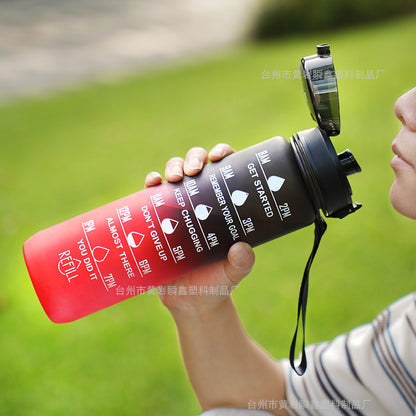 Gradual Change Large Capacity Direct Drinking Cup Summer Sports Kettle 32oz Bullet Cover Water Cup Amazon Cross-border Portable Space Cup