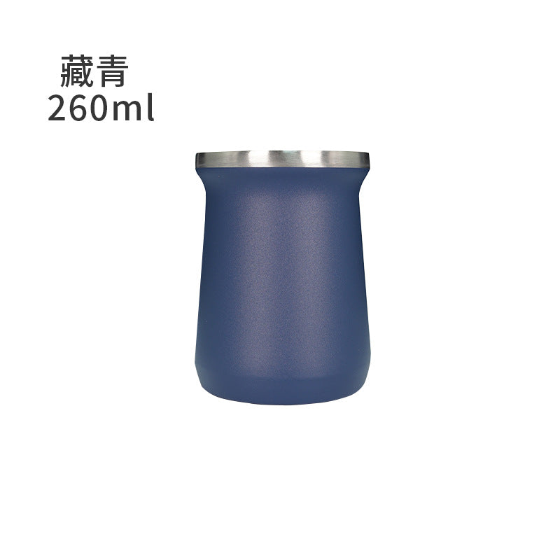 Simple Argentine Mate Tea Cup Thermos Cup 304 Stainless Steel Cross-border 260ml Mate Tea Cup Mate Cup
