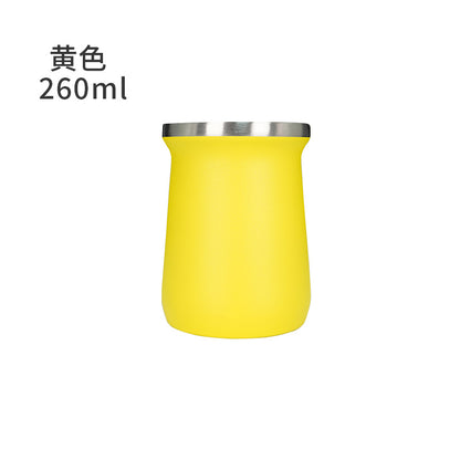 Simple Argentine Mate Tea Cup Thermos Cup 304 Stainless Steel Cross-border 260ml Mate Tea Cup Mate Cup