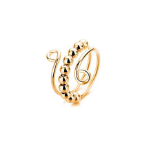 Amazon Explosion, Decompression and Anti-anxiety, Titanium Steel Bead Rotating Ring, Open Bead Ring