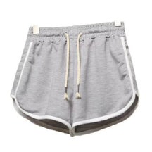 New Sports Shorts Women's European, American and Foreign Trade Home Leisure Solid Color Beach Pants Large Size Running Yoga Shorts