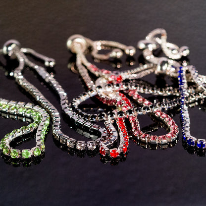 Cross-border Explosive Zircon Tennis Bracelet Adjustable Full Diamond Bracelet Light Luxury High-end Women's Bracelet Jewelry Women