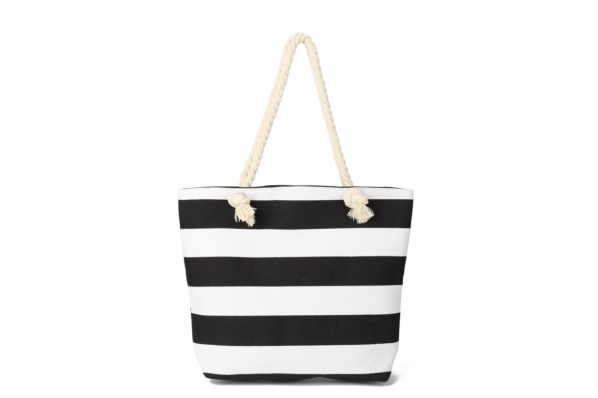 New Cross-border Beach Bag Striped, Foreign Trade Leisure Bag Amazon Armpit Bag Women's Shoulder Bag Women's Canvas Bag