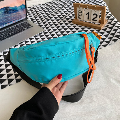 Foreign Trade Hot-selling Fanny Pack Cross-border Trend Breast Bag Large-capacity Couple Satchel Korean Version Leisure Outdoor Student Shoulder Bag