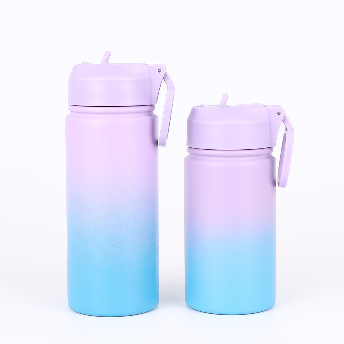 Stainless Steel Thermos Cup High Value Outdoor Sports Water Cup Gradual Change Color Car Space Pot Can Be Customized Logo