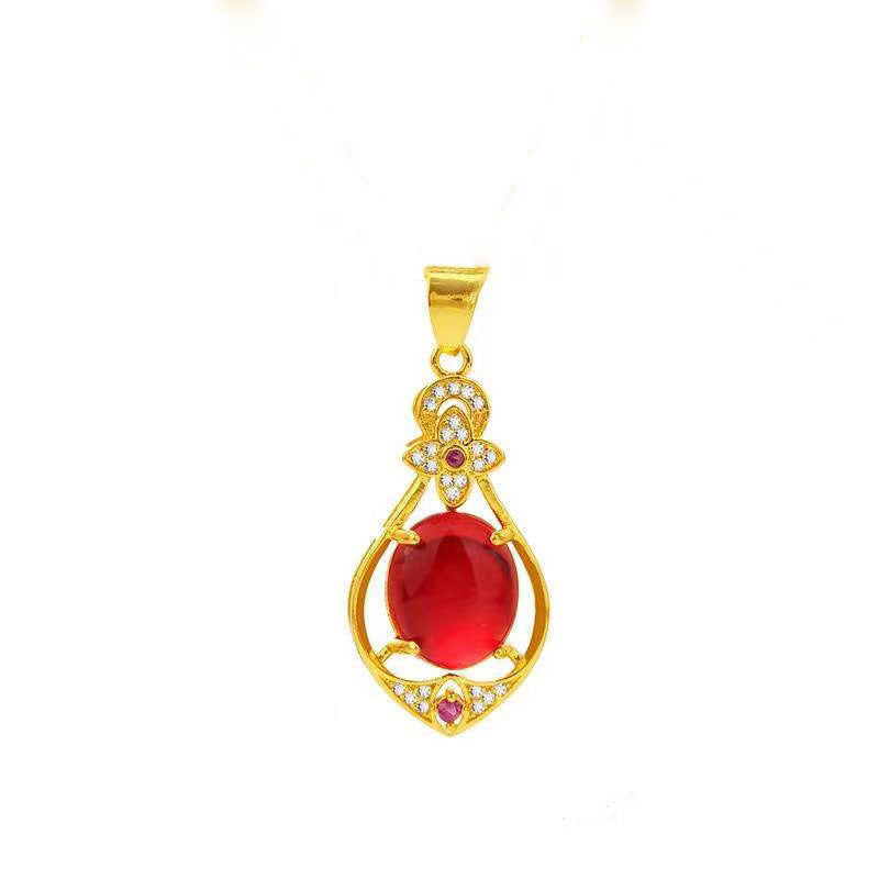 Internet Celebrity Explosion Gold Necklace Female Ins Light Luxury Niche Design High Texture Pendant Collarbone Chain