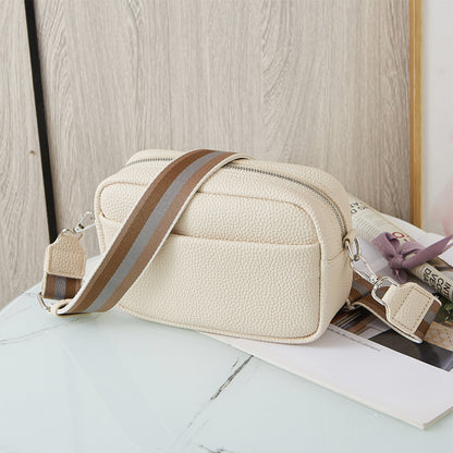Foreign Trade Hot-selling Women's Bags 2025 Spring and Summer New Small Square Bag Wide Shoulder Strap Single Shoulder Oblique Span Bag Wholesale Delivery