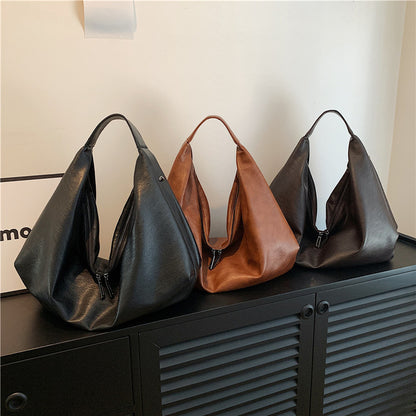 Foreign Trade Popular Women's Bags Fashion Leisure Single Armpit Bags Large Capacity European and American Trend Tote Bags Factory Direct Sales