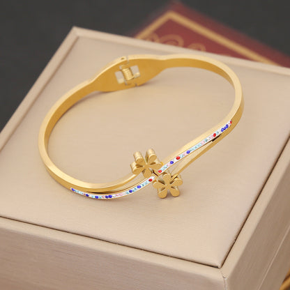 European and American Cross-border Jewelry, Devil's Eye Bracelet, Personalized Stainless Steel Bracelet, Niche Wholesale Jewelry B439