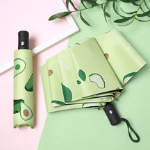 Fruit Thickened Umbrella Sun Umbrella Anti-ultraviolet Vinyl Wholesale Simple Parasol Umbrella Sunshine and Rain Dual-purpose Folding