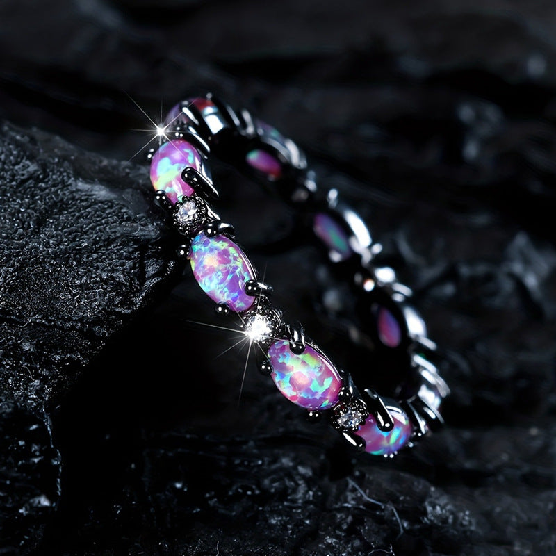 Ring Popular Hot Selling European and American Rings Female Opal Ring Wholesale