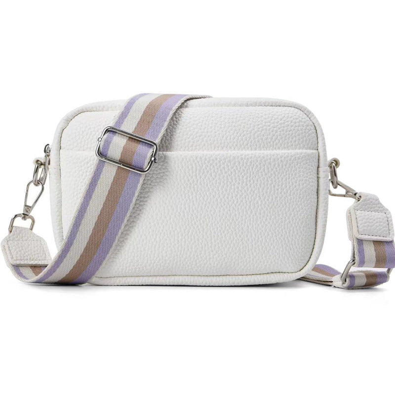 Foreign Trade Hot-selling Women's Bags 2025 Spring and Summer New Small Square Bag Wide Shoulder Strap Single Shoulder Oblique Span Bag Wholesale Delivery