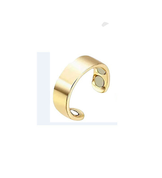 Amazon Popular, European and American Anti-snoring Ring Men's and Women's Dual Magnetic, Magnetic Therapy Health Care Opening Ring Magnet Ring