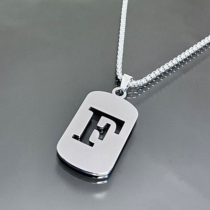 Hot-selling High-end Hollow Letter Titanium Steel Necklace Men's and Women's Clothing Stainless Steel Accessories Niche Jewelry Wholesale