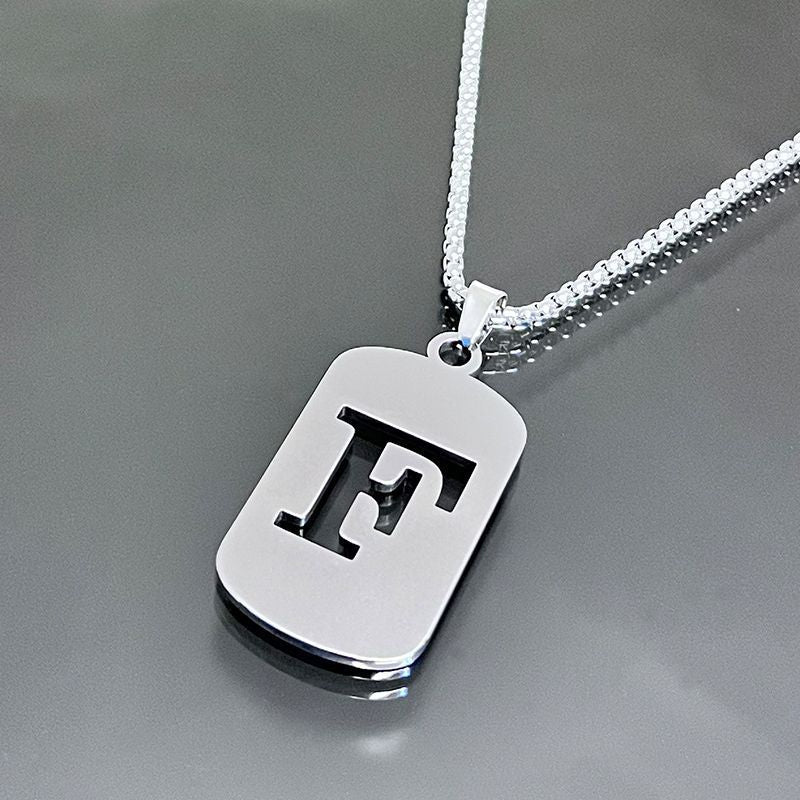 Hot-selling High-end Hollow Letter Titanium Steel Necklace Men's and Women's Clothing Stainless Steel Accessories Niche Jewelry Wholesale