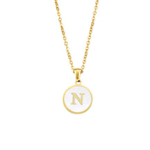 Foreign Trade Hot-selling Ins Wind Simple Alloy, English Letter Necklace Pendant Round Item Pendant 26 Letter Necklace