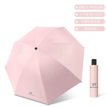 UV vinyl sun umbrella sunscreen sunshade umbrella UV protection women's three folding advertising umbrella wholesale custom logo