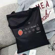 Canvas Bag Female Student Korean Version Large Capacity Simple Shoulder Bag Handbag To Picture Wholesale