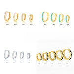 Europe and The United States Hot-selling Models, Circle Diamond Earrings, Earrings, Zircon Ear Buckles, Light Luxury Fashion Earrings, Jewelry