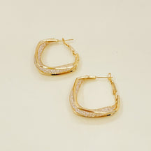 XP17 Exquisite Super Flash Mesh Yarn Zircon Earrings Women's Ins Trendy Light Luxury Niche High-end Design Pendant Stud Earrings