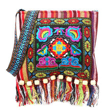 Foreign Trade Cross-border Messenger Bag Embroidered Women's Bag Ethnic Style Bag Versatile Messenger Bohemian Embroidered Fringed Hanfu Bag