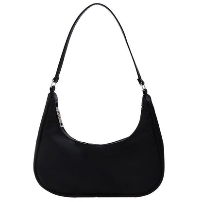 Nylon Messenger Bag Women's New Trendy Dumpling Bag Lightweight Small Satchel Underarm Bag Solid Color Shoulder Women's Bag