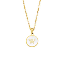 Foreign Trade Hot-selling Ins Wind Simple Alloy, English Letter Necklace Pendant Round Item Pendant 26 Letter Necklace