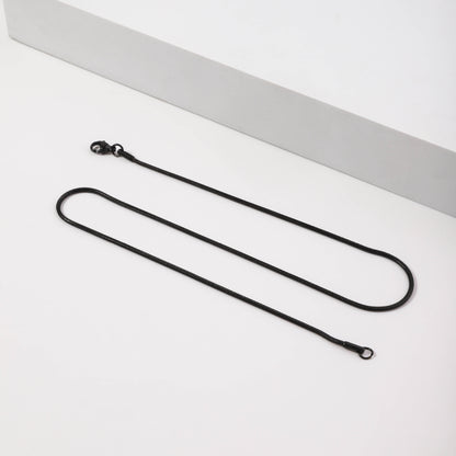 Europe and The United States Popular Stainless Steel Round Snake Chain Snake Bone Chain Spring Titanium Steel Necklace Simple Personality Clavicle Chain New Wholesale