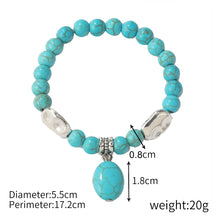 Special Foreign Trade Europe and The United States Popular Beaded Bracelet Women's Set Bohemian Ethnic Style Turquoise Bracelet