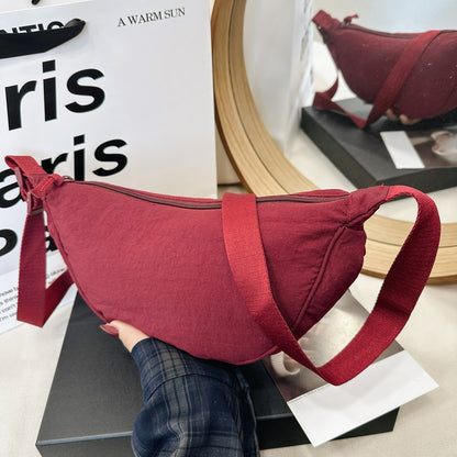 Shoulder Bag Japanese Bag Autumn Women's 2025 New Messenger Bag Versatile Underarm Bag Moon Tooth Bag Fashion Dumpling Bag