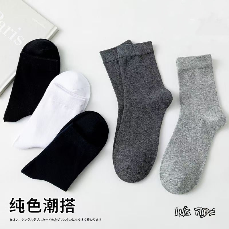 20/100 Pairs of Disposable Socks Men's Short Socks Summer Thin Breathable Men's Boat Socks Deodorant Unisex Medium Tube Socks