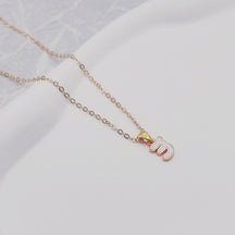 Foreign Trade Hot-selling Ins Wind Simple Alloy, English Letter Necklace Pendant Round Item Pendant 26 Letter Necklace