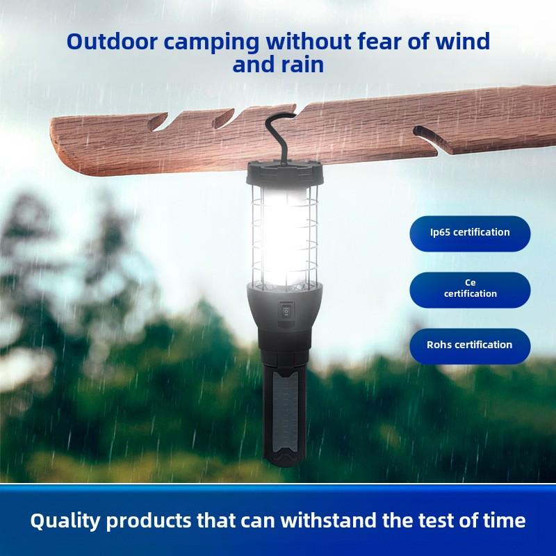 Outdoor Explosion-proof Camping Bracket Light Night Market Stall Work Light Charging Led Tent Light Strong Light Horse Light