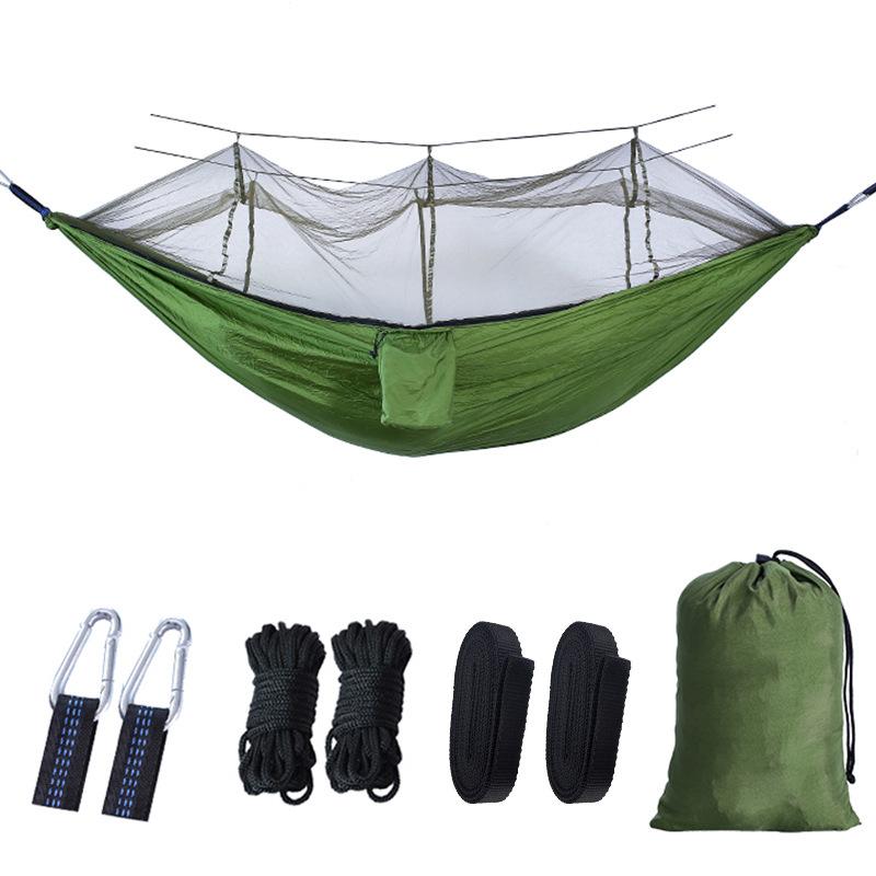 Portable Single Double Mosquito Net Hammock Outdoor Camping with Mosquito Net Hammock Anti-mosquito Camping Mesh Mosquito Net Hammock