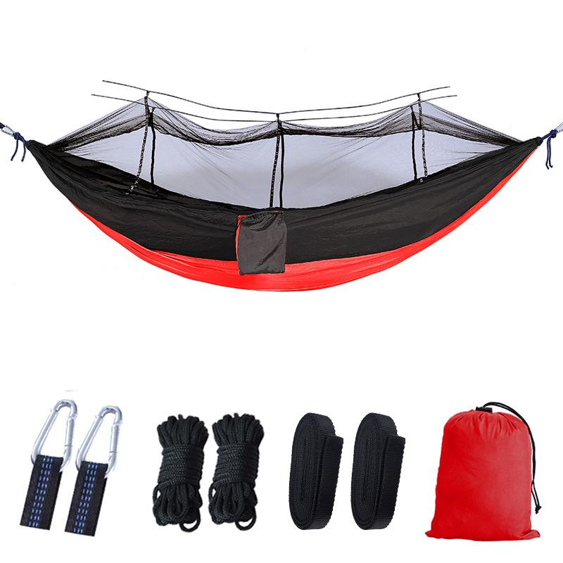 Portable Single Double Mosquito Net Hammock Outdoor Camping with Mosquito Net Hammock Anti-mosquito Camping Mesh Mosquito Net Hammock