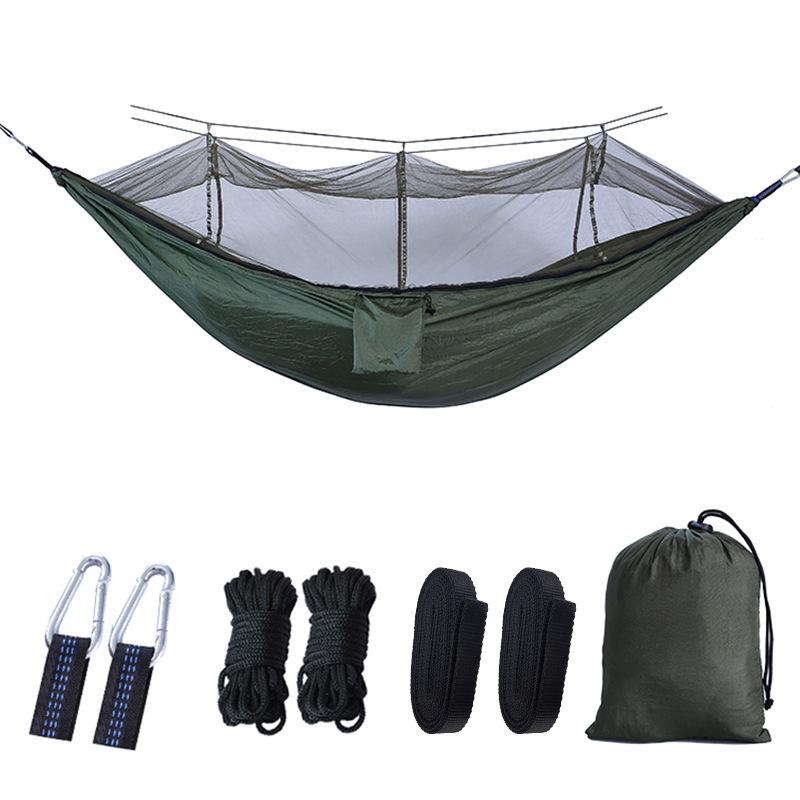 Portable Single Double Mosquito Net Hammock Outdoor Camping with Mosquito Net Hammock Anti-mosquito Camping Mesh Mosquito Net Hammock