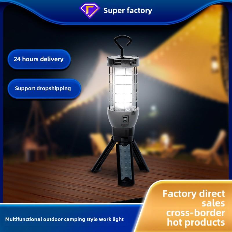 Outdoor Explosion-proof Camping Bracket Light Night Market Stall Work Light Charging Led Tent Light Strong Light Horse Light