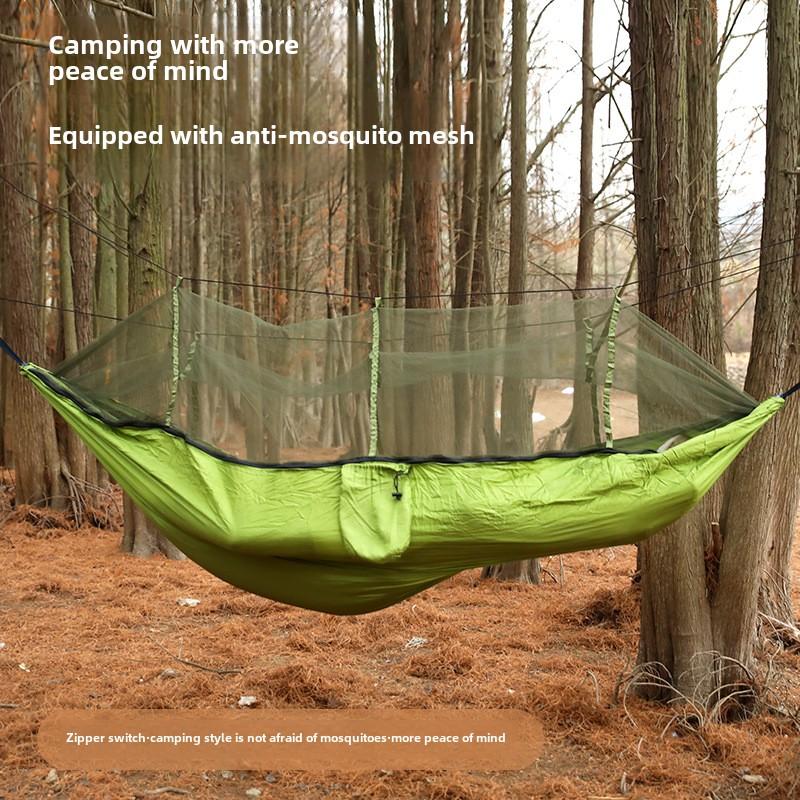 Portable Single Double Mosquito Net Hammock Outdoor Camping with Mosquito Net Hammock Anti-mosquito Camping Mesh Mosquito Net Hammock