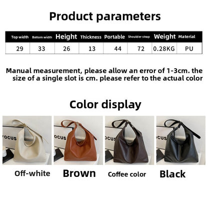 Women's Bag New Versatile Dumpling Bag Fashion Trend Shoulder Bag Large Capacity Commuter Messenger Bag
