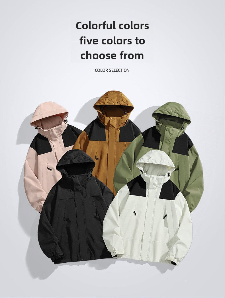 Jacket Men's and Women's Jackets Spring and Autumn 2024 New Korean Version Casual Hooded Outdoor Youth Student Men's Tops Tide