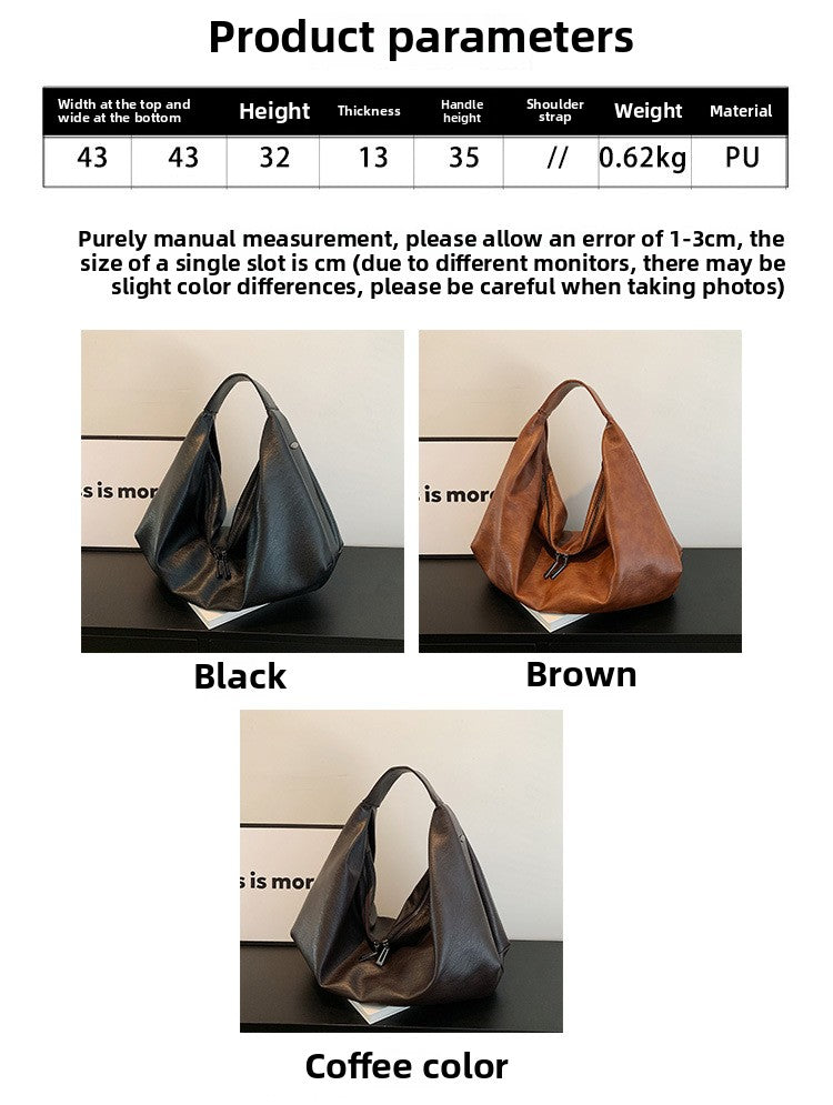 Foreign Trade Popular Women's Bags Fashion Leisure Single Armpit Bags Large Capacity European and American Trend Tote Bags Factory Direct Sales